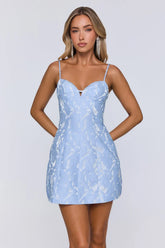 Electric Queen Mini Dress Blue
