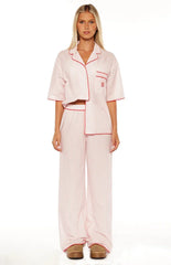 Alexea Pink Stripe Pajama Pants