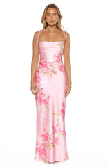 Antoni Pink Floral Maxi Dress