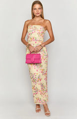 Imogen Yellow Bloom Maxi Dress