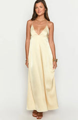 Nakita Yellow Maxi Dress