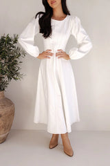 Cilla Midi Dress - White