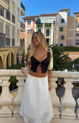 Dorothy White Bubble Hem Skirt