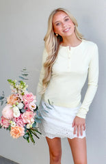 Isabelle Yellow Long Sleeve Top