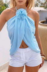 Emalee White Low Rise Shorts